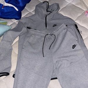 Grey Nike tech sweatsuit
